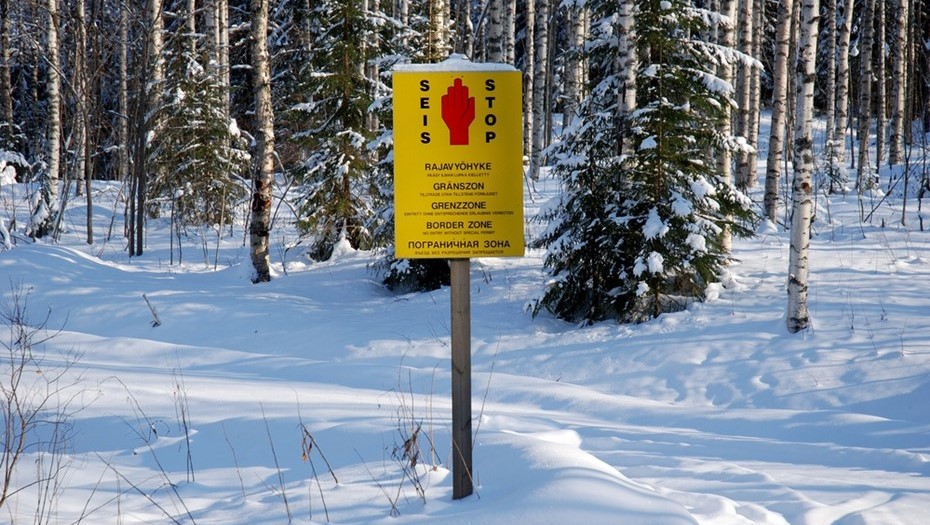 Пограничная зона на границе Финляндии с РФ.