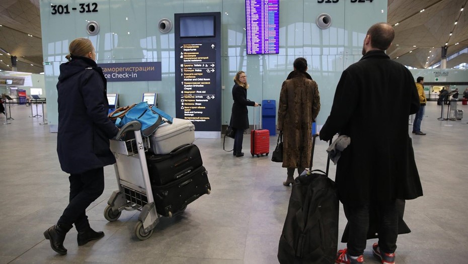 Работа аэропорта Пулково.