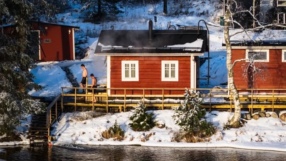 Сауна в Турку, Финляндия.