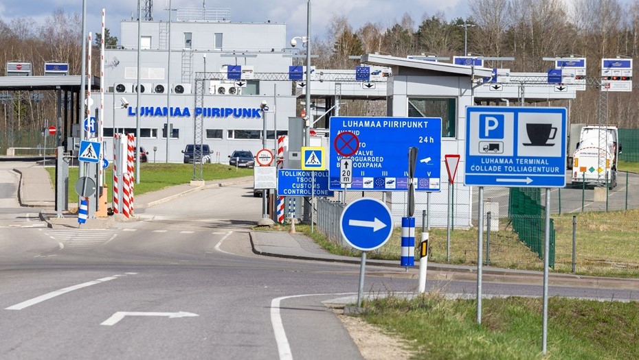 КПП Лухамаа. Граница Эстонии и России.