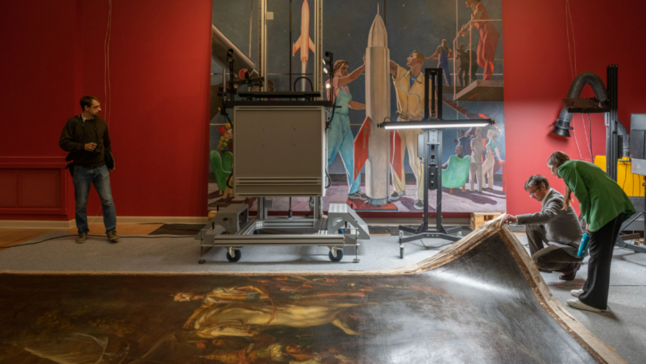 Масштабная реставрация двух полотен Григория Угрюмова проходит в Русском музее