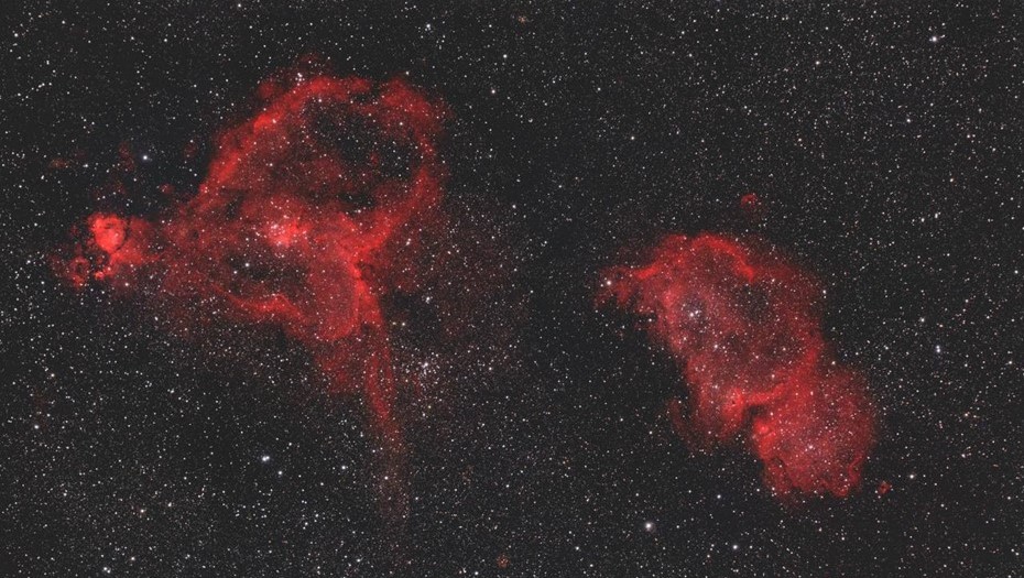 Туманности Сердце и Душа