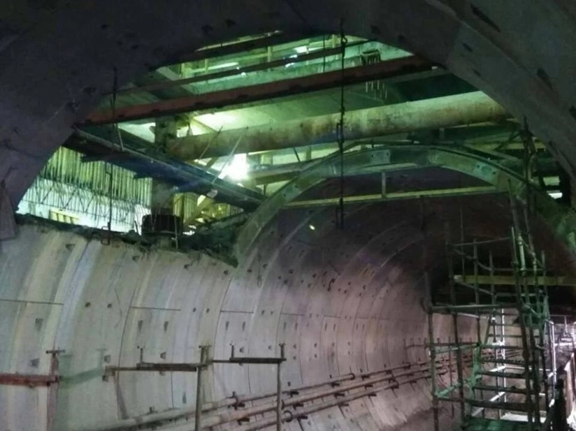 Демонтаж тоннеля после разработки грунта при технологии Top-down