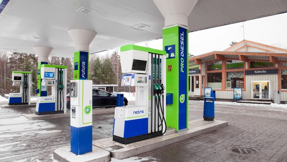 Автозаправочная станция Neste в Финляндии.