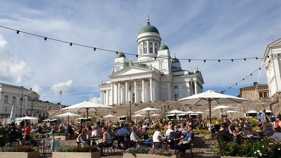 Сенатская площадь. Хельсинки, Финляндия.