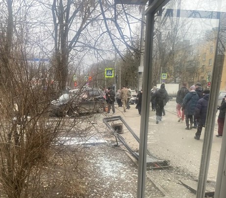 Авария на перекрёстке Оранжерейной и Ленинградской улиц в Пушкине 