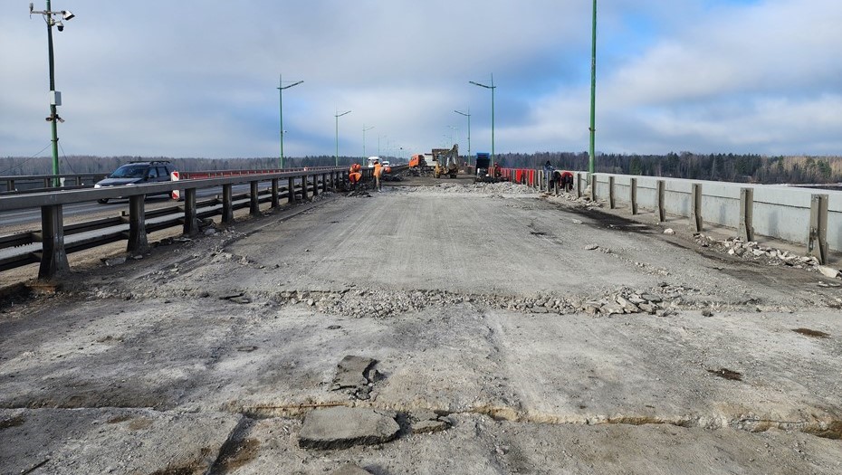 Работы на Ладожском мосту 21 марта 2026 года 