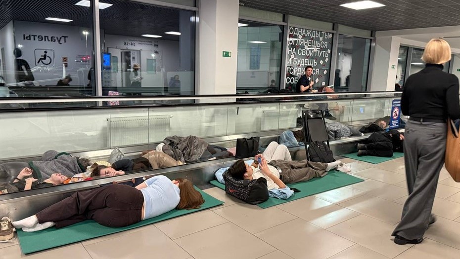 Обстановка в аэропорту Пулково в ночь с 22 на 23 марта 2026 года