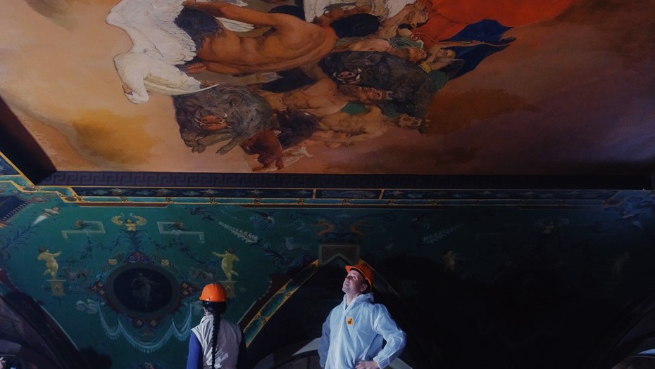 Реставрация в петербургском Доме Радио. Реставрация в петербургском Доме Радио.