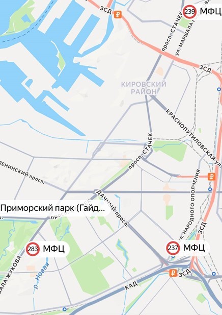 Доступные точки Wi-Fi в Кировском районе Петербурга 