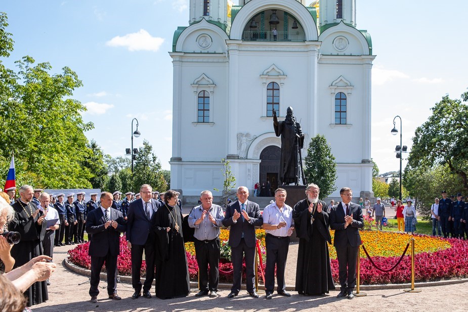 открытие памятника Великой войне 1914 год в Пушкине (автор фото: Дмитрий Песочинский)