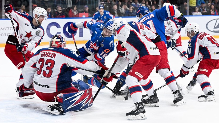 Петербургский СКА в Москве уступил ЦСКА со счётом 4:2
