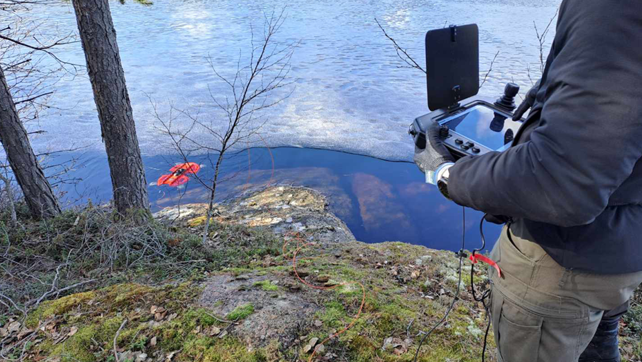 Обломки БПЛА, найденного 29 марта в Луумяки, Финляндия.