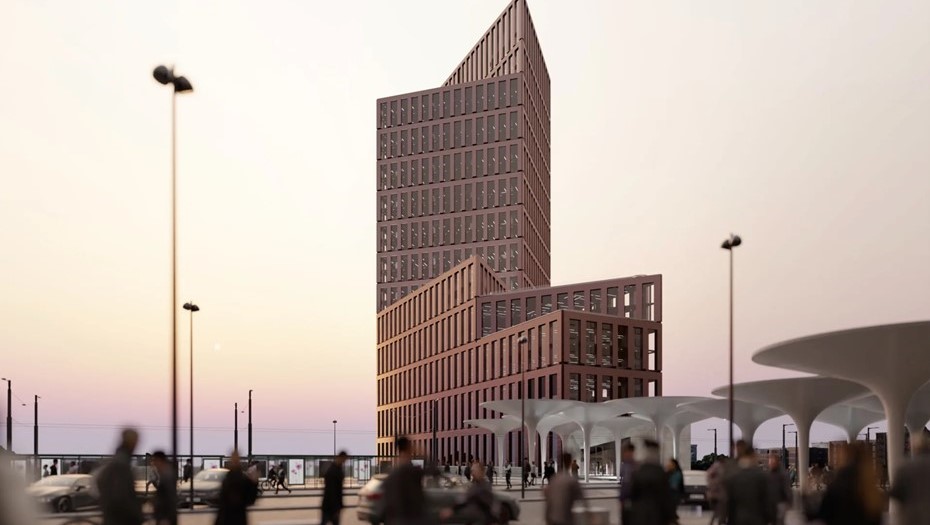 Проект высотного здания в районе Пасила в Хельсинки, Финляндия.