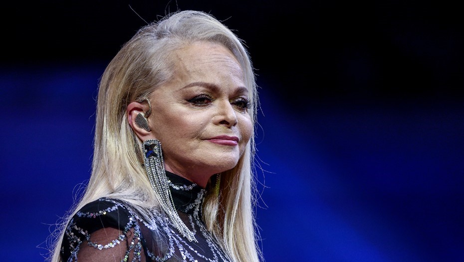 Певица Лариса Долина во время выступления