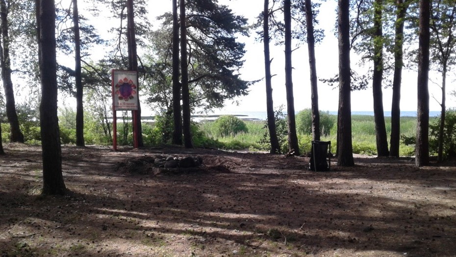 Оборудованное разрешённое место для пикника