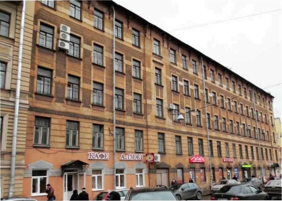 Здание на Заставской, 25 до сноса в 2013 году