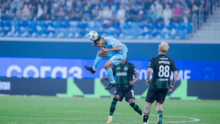 Матч "Зенит" - "Краснодар" в Петербурге 12 апреля 2026 года 

