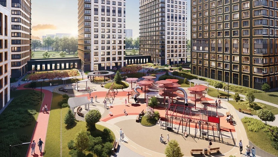 Двор в ЖК "Аурум"