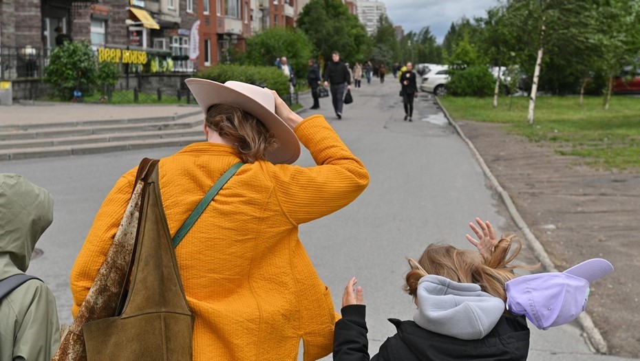 Штормовая погода в Санкт-Петербурге.