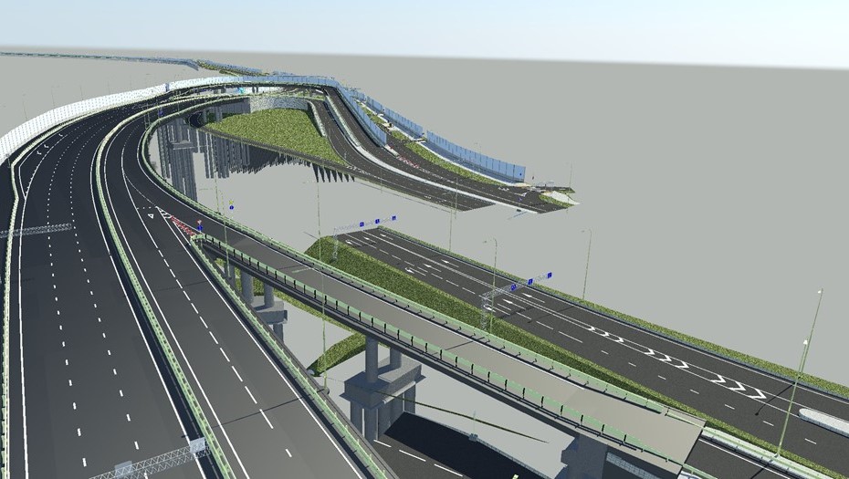 М-32, развязка, рендер