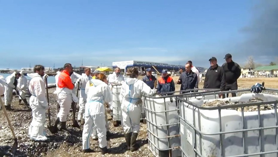 Ликвидация последствий пожара на НПЗ Туапсе. 28 апреля 2026