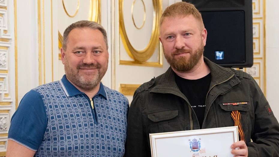 Спикер Законодательного собрания Петербурга Александр Бельский и депутат Александр Малькевич