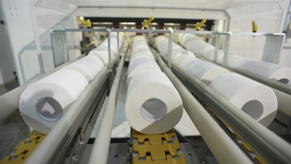 Производство туалетной бумаги.