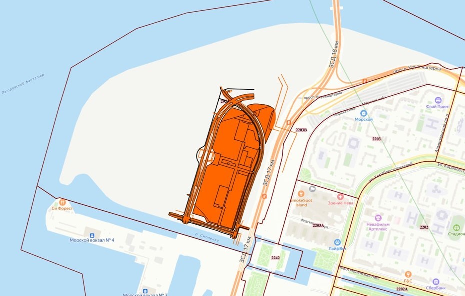 Проект застройки трёх кварталов на намыве 