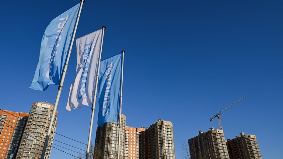 Строительство в районе  "Рыбацкое". ЖК "Живи в Рыбацком", СК "Самолет". 