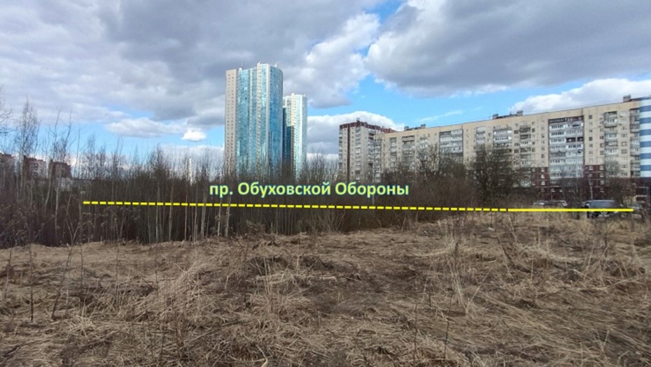 Участок, на котором планируют построить спорткомплекс 