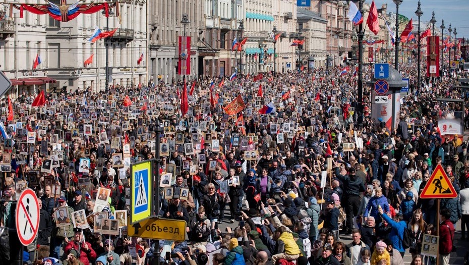 Празднование 9 мая в Санкт-Петербурге.