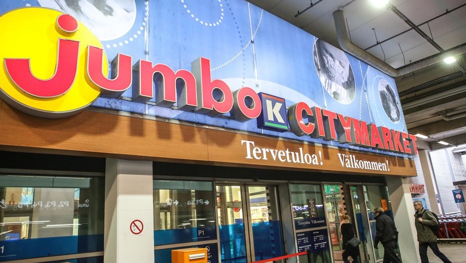 Магазин K-Citymarket в торговом центре Jumbo. Вантаа, Финляндия.