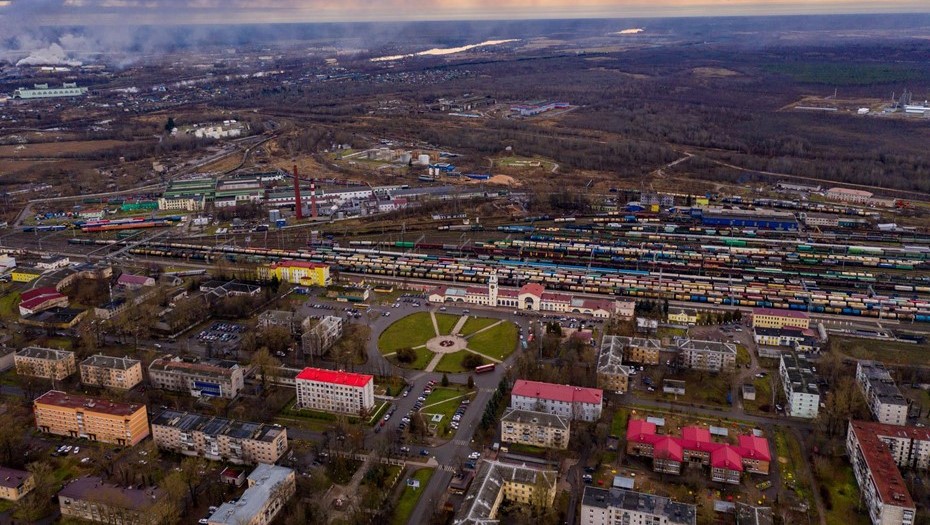 Панорама Волхова.