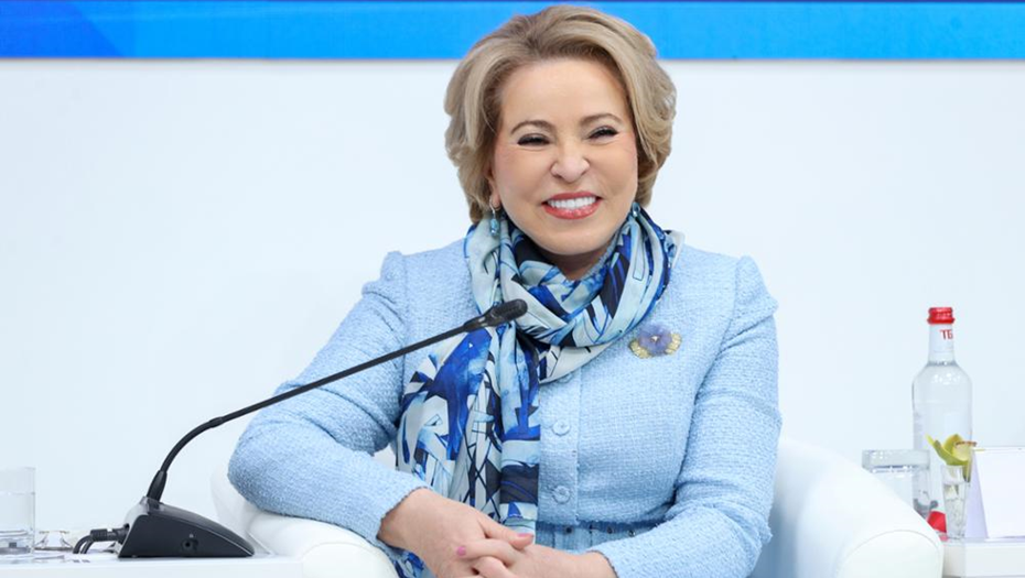 Спикер Совета Федерации Валентина Матвиенко.