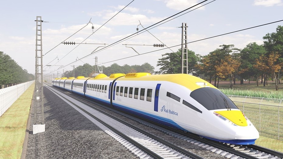 Визуализация проекта высокоскоростной железнодорожной магистрали Rail Baltica. Визуализация проекта высокоскоростной железнодорожной магистрали Rail Baltica.